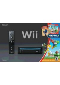 Console Wii Non Retrocompatible GameCube Modèle RVL-101 New Super Mario Bros. Bundle - Noire